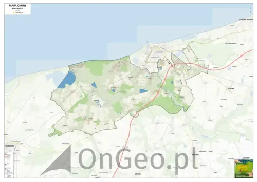 Mapa gminy Kołobrzeg